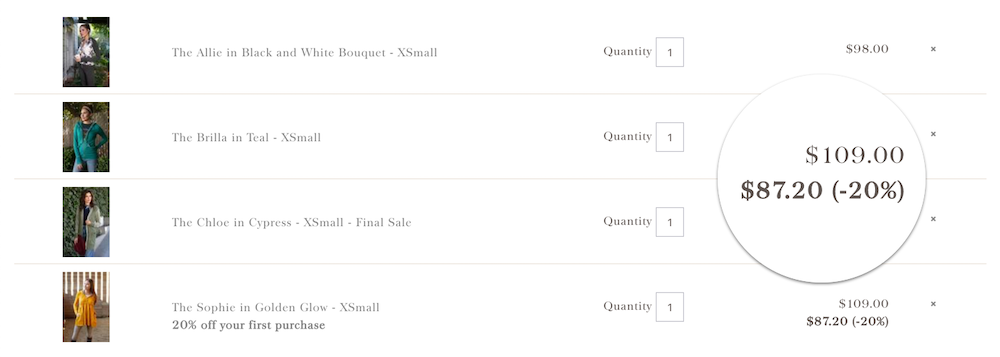 Slashed price (-20%)