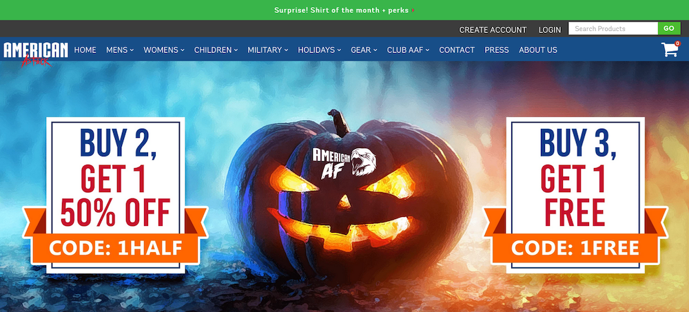 Buy 2 get 1 50% off or Buy 3 get 1 free