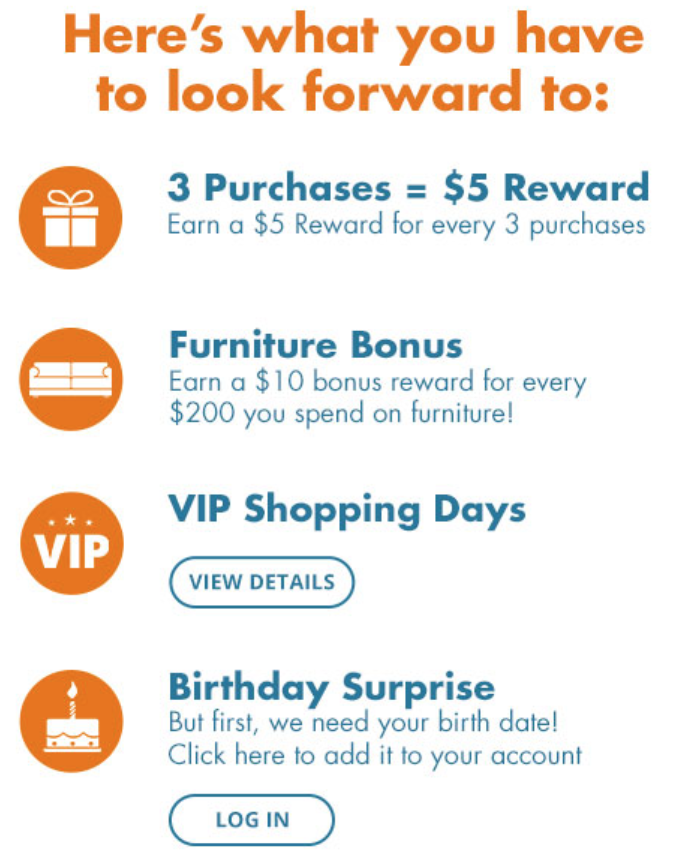 Example of a customer loyalty program.