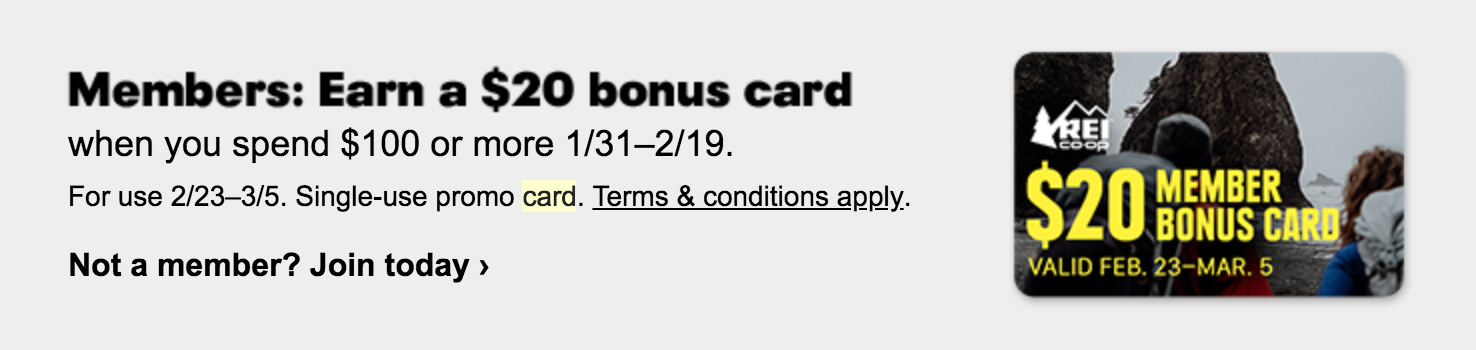 Loyalty program reward.