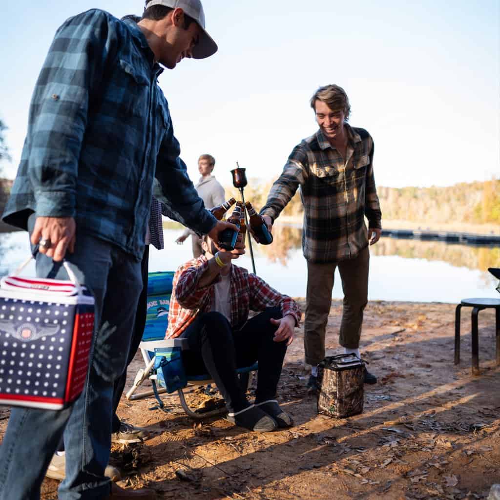 The team behind Kanga uses weekend hangouts as use cases for their coolers and a chance to capture content.