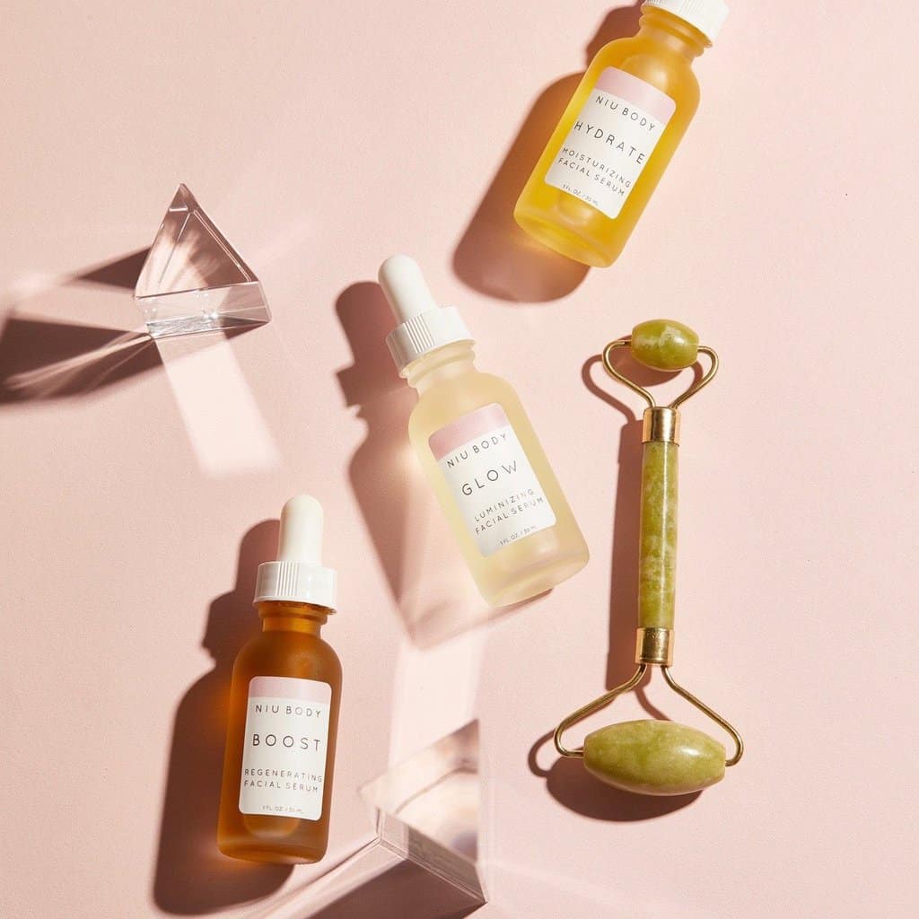 A collection of serums by NIU BODY.