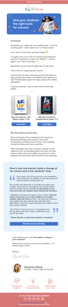 Big Life Journal Content Part 3 for Teachers