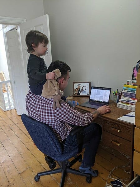 ben working with child