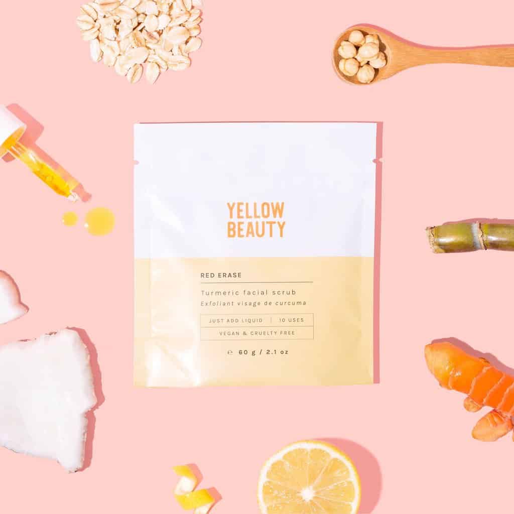 One of the masks featuring turmeric as the main ingredient made by Yellow Beauty.