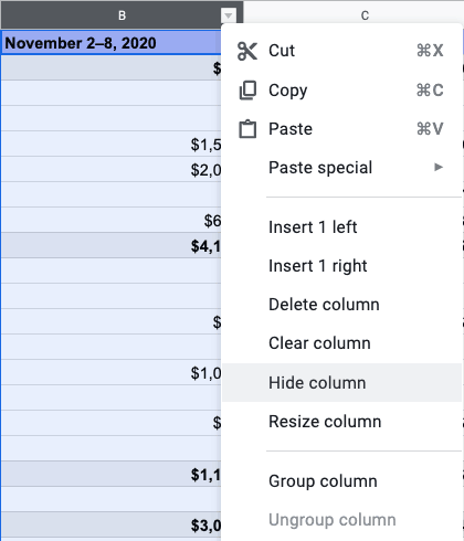 Cash flow management example