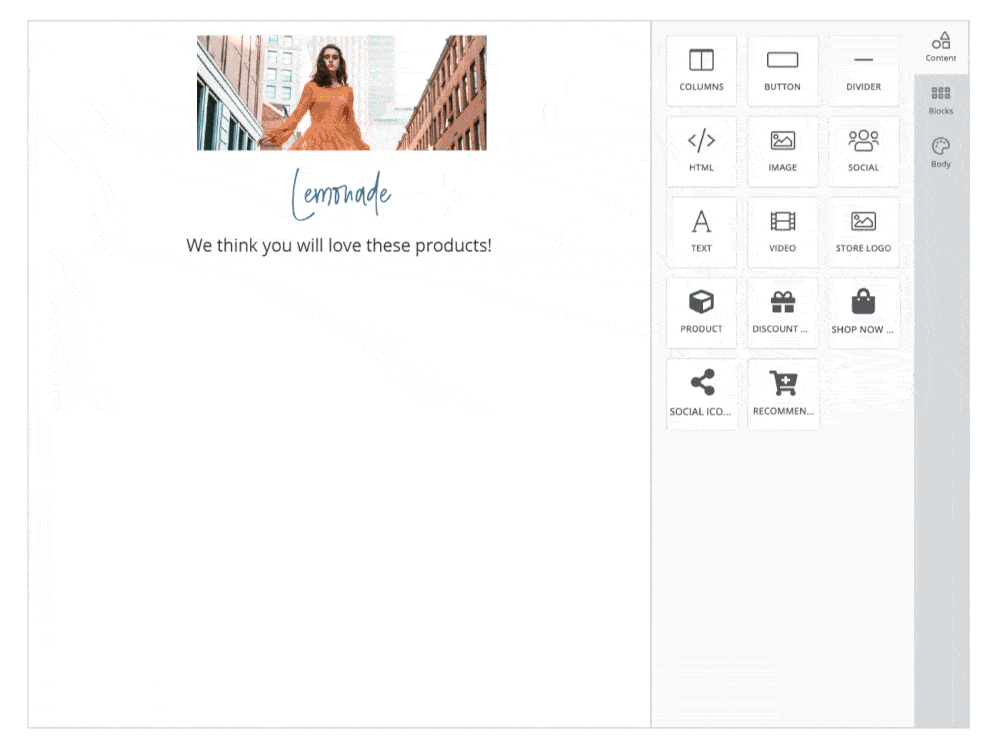Marsello’s Drag-and-Drop Email Builder