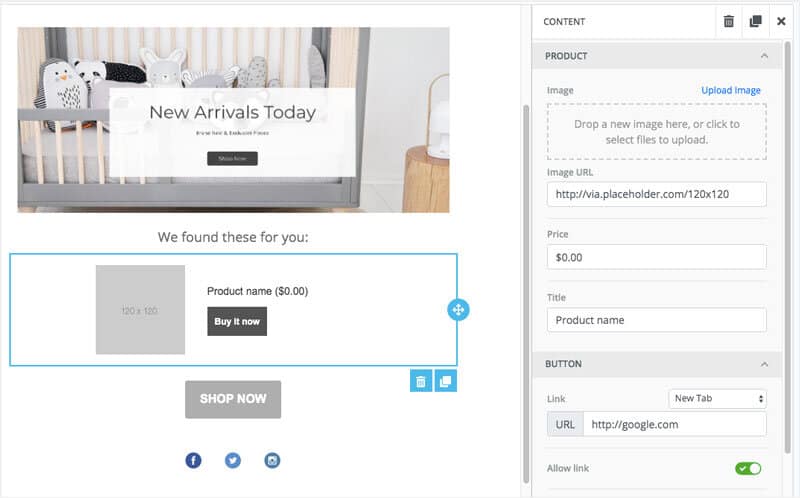 Marsello’s Product Content Block