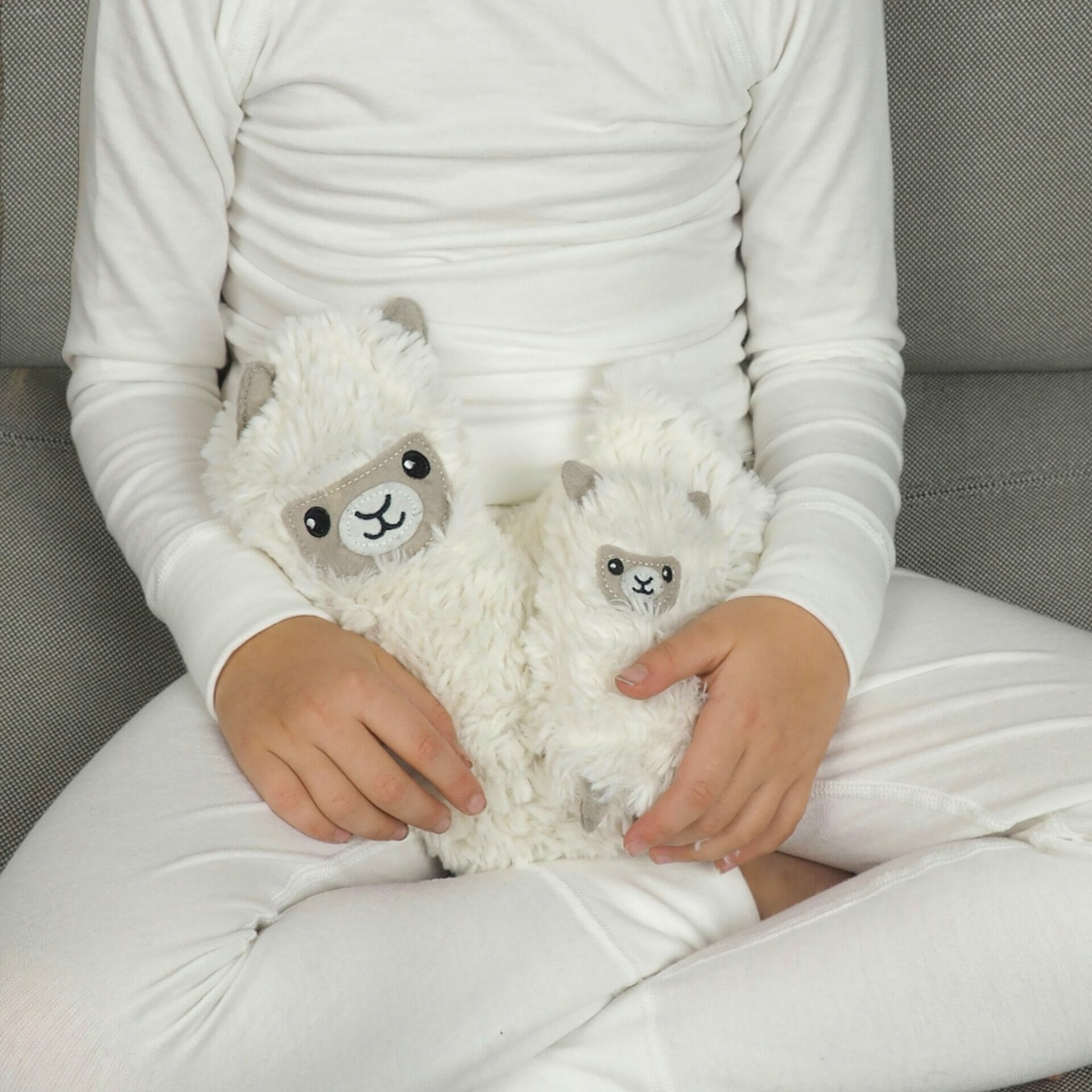 Stuffed llamas from Bitten Design's Huggables range.
