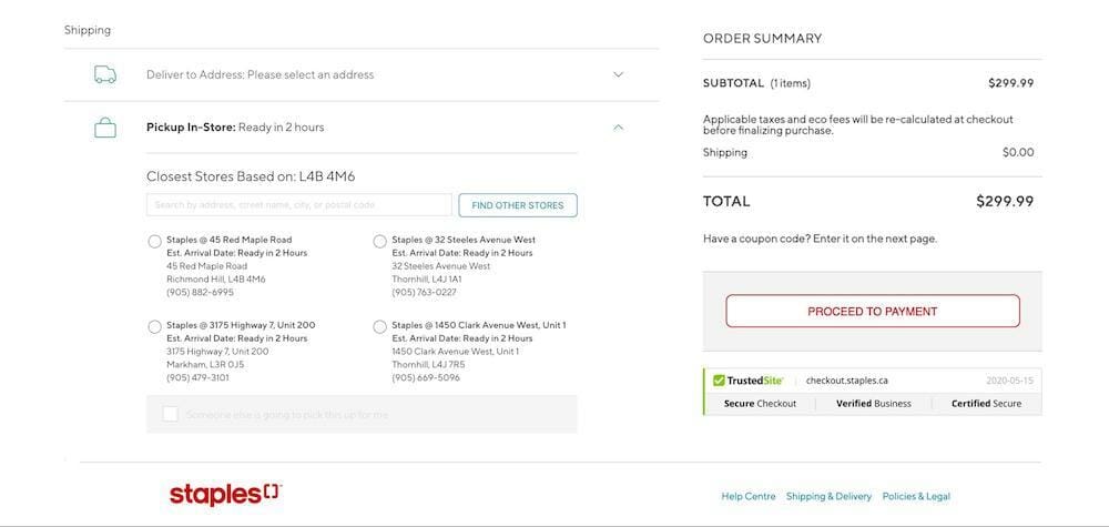 staples-click and collect