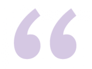 Purple quotation marks