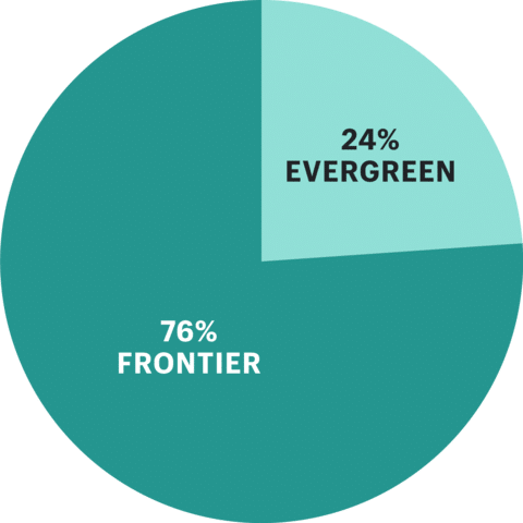 Shopify's Sustainability Fund portfolio split