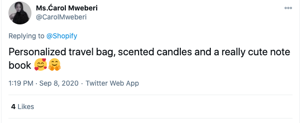 personalized travel bag, scented candles and a really cute note book