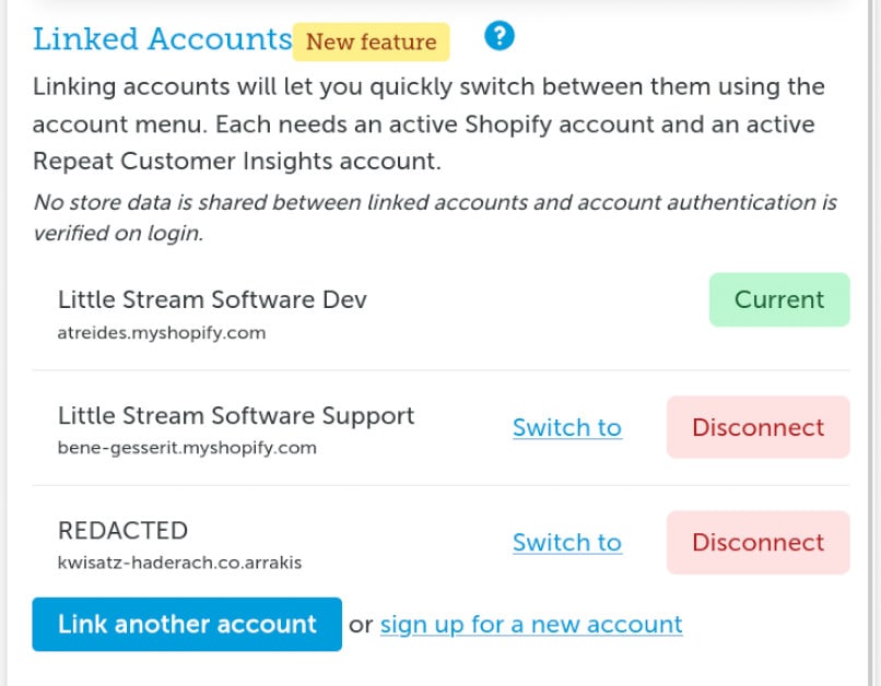 link-multiple-repeat-customer-insights-accounts-for-quick-sign-ins