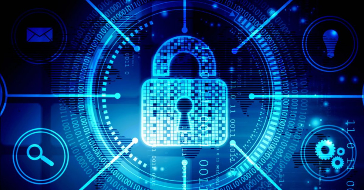 Keywords: padlock, blue background