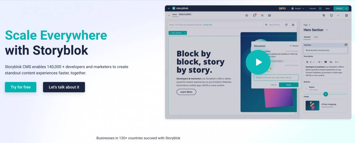 Scale ecommerce and marketing with Storyblock.