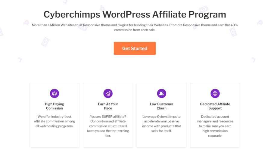Cyberchips offers a lucrative WordPress affiliate program for marketers and creators interested in affiliate programs.