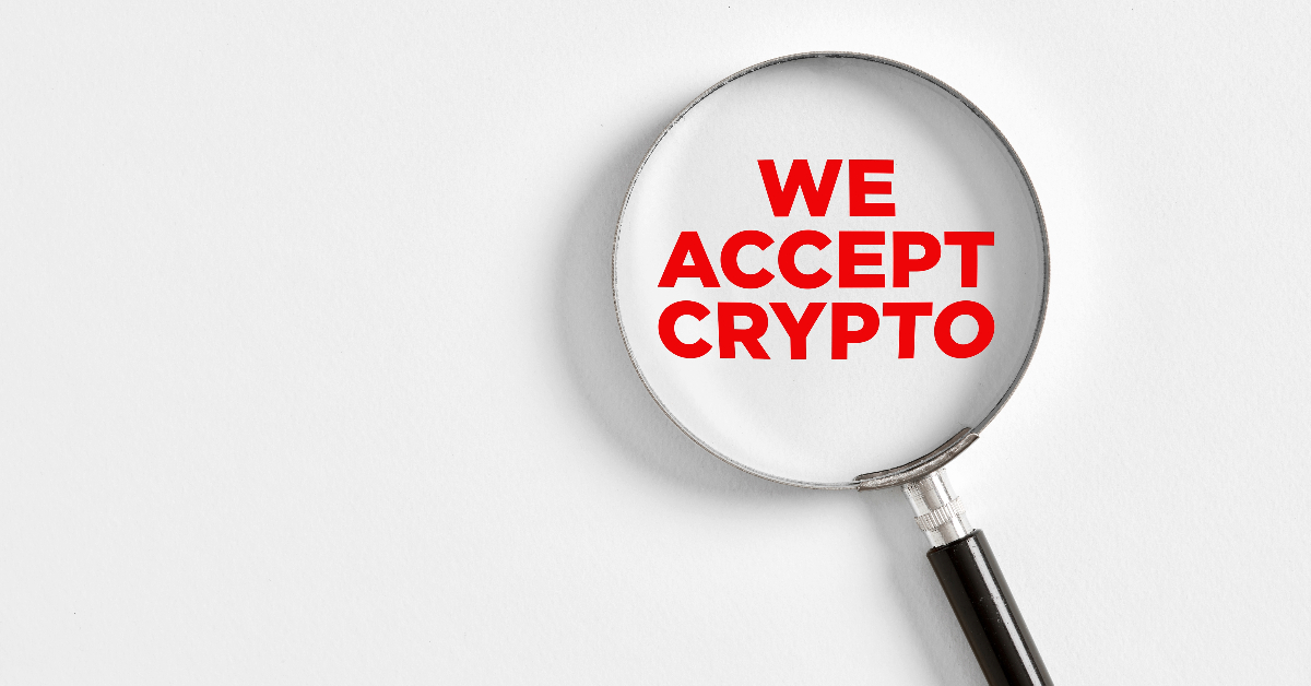 We accept crypto for our online business.