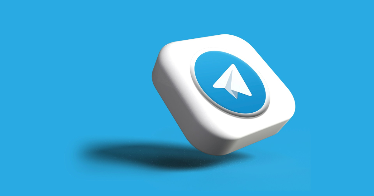 A 3D button with the Telegram paper plane logo hovers over a blue background, symbolizing how Telegram can boost your eCommerce success.