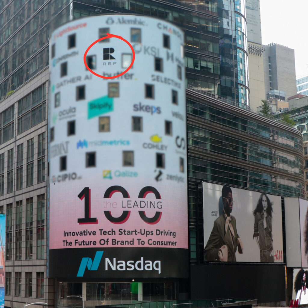 Rep AI NASDAQ Billboard