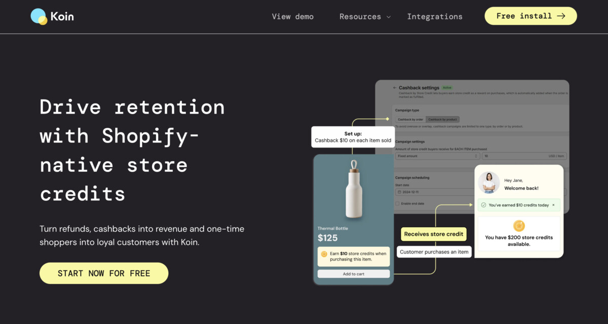 Koin Cashback Store Credit