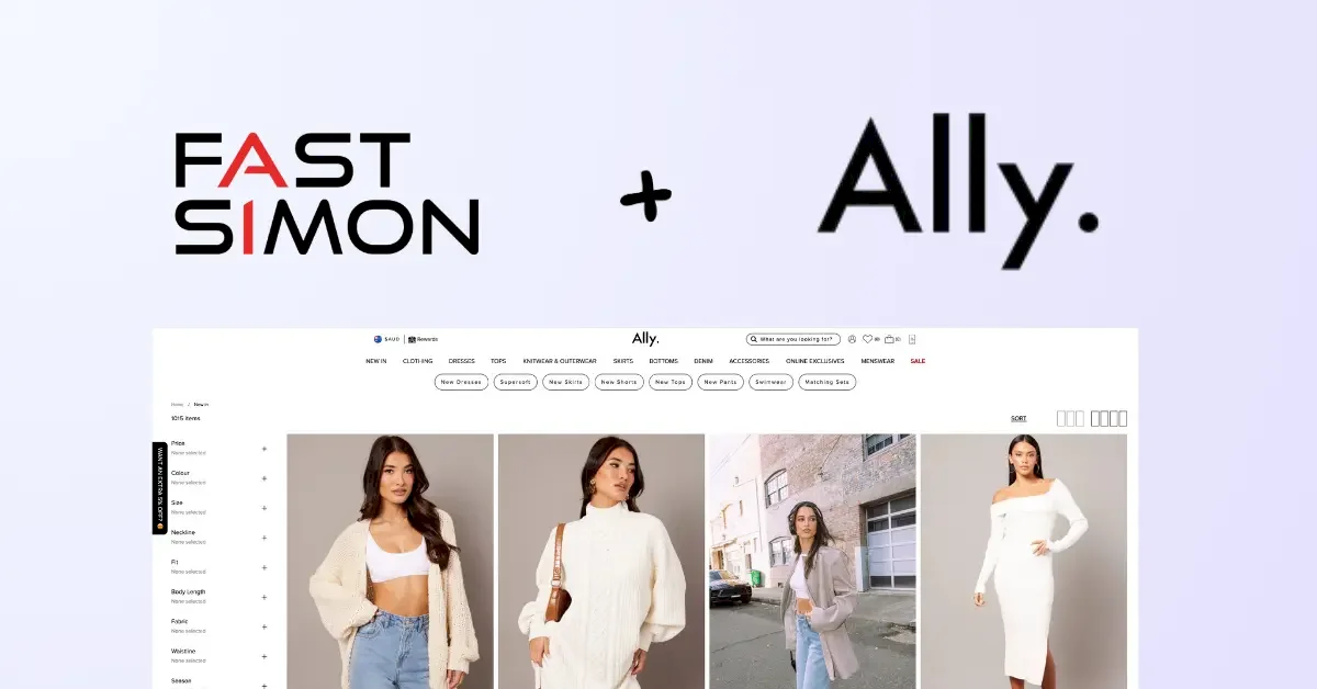 Comment Ally Fashion utilise le merchandising basé sur l'IA de Fast Simon pour offrir une expérience e-commerce exceptionnelle