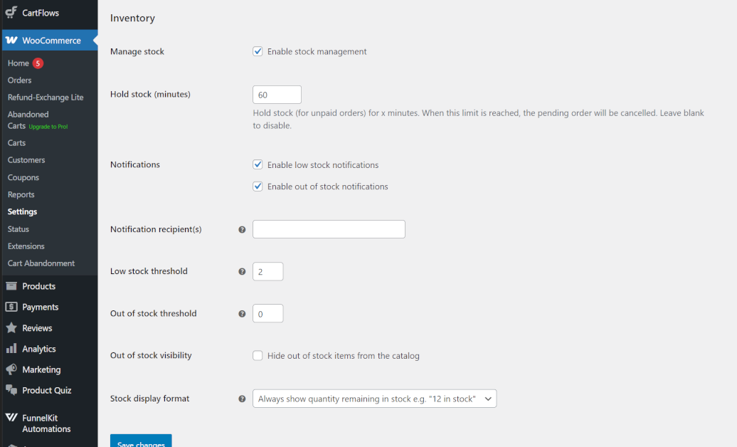 WooCommerce Low Stock Notification Email Setup Guide