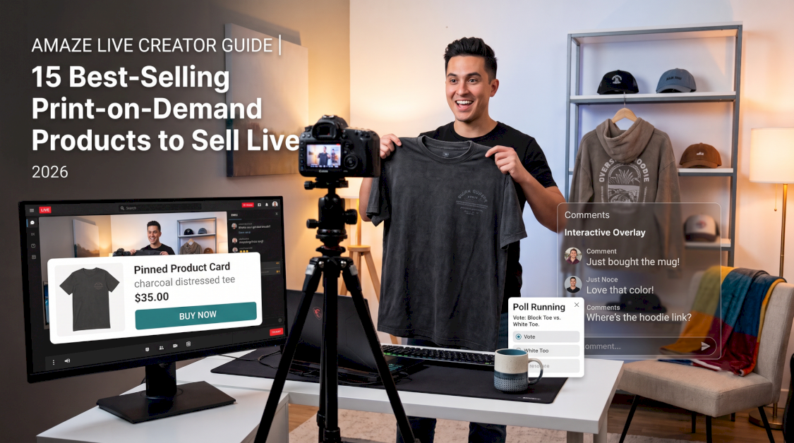 15 Best-Selling Print-On-Demand Products For Live Sellers