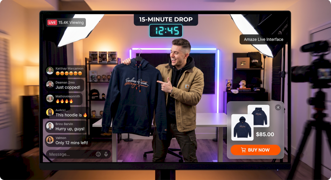 Engineering 15-Minute Flash Sales On Amaze Live