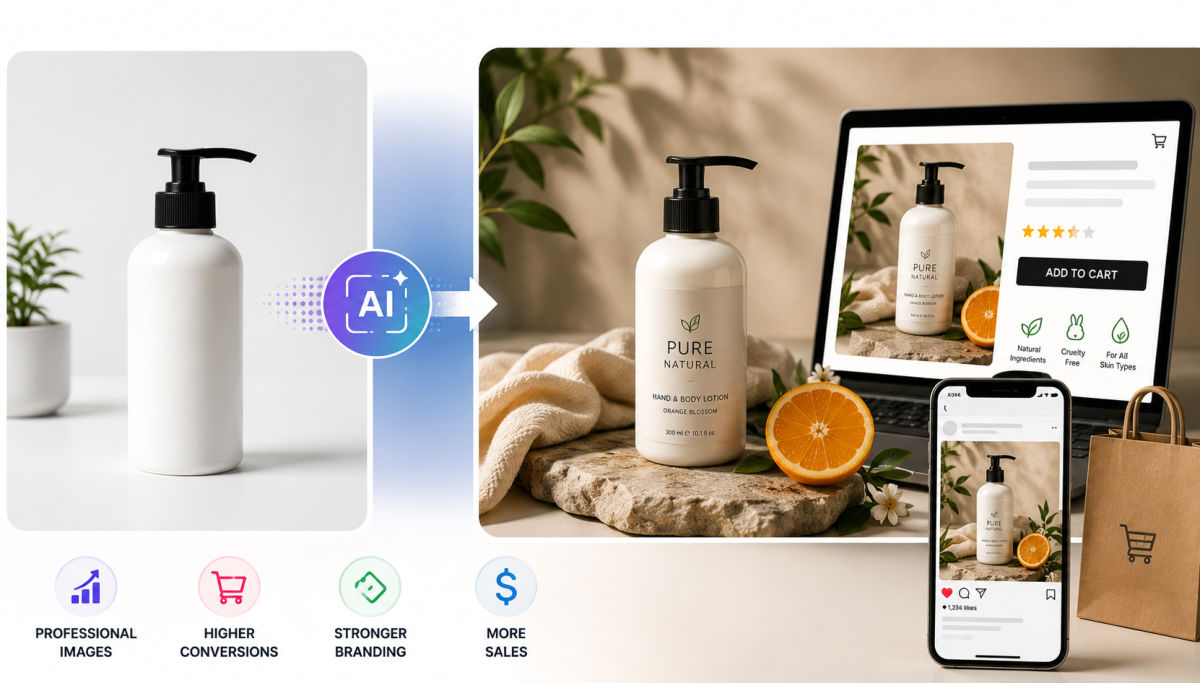 Boost Online Sales with Free Image to Image AI for Product Photography and Branding