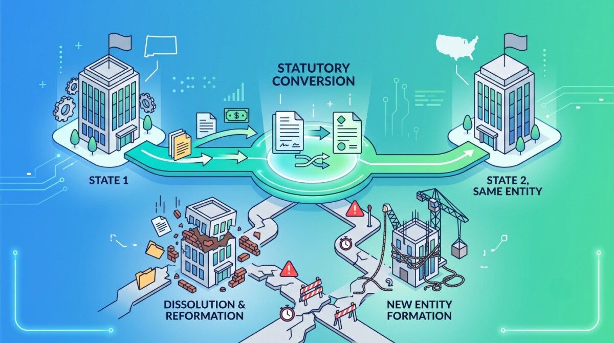 Switching Your Business to a New State: How Statutory Conversion Works and Why the Alternatives Fail