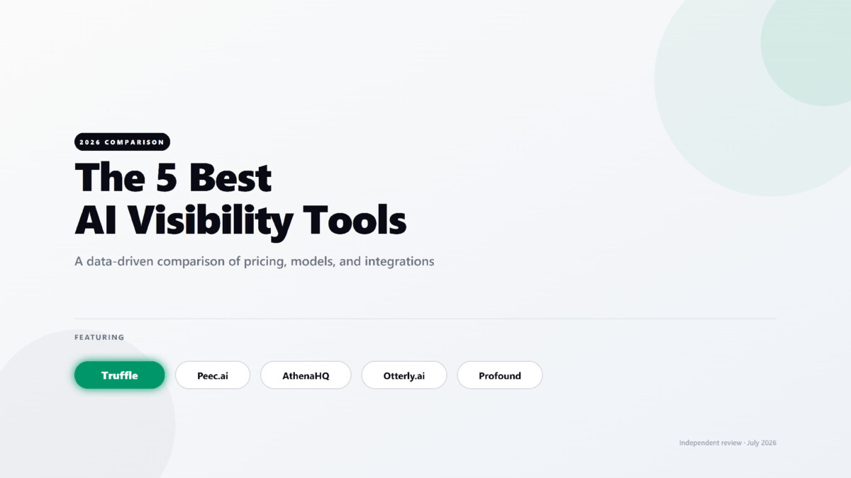 The 5 Best AI Visibility Tools in 2026: A Complete Comparison