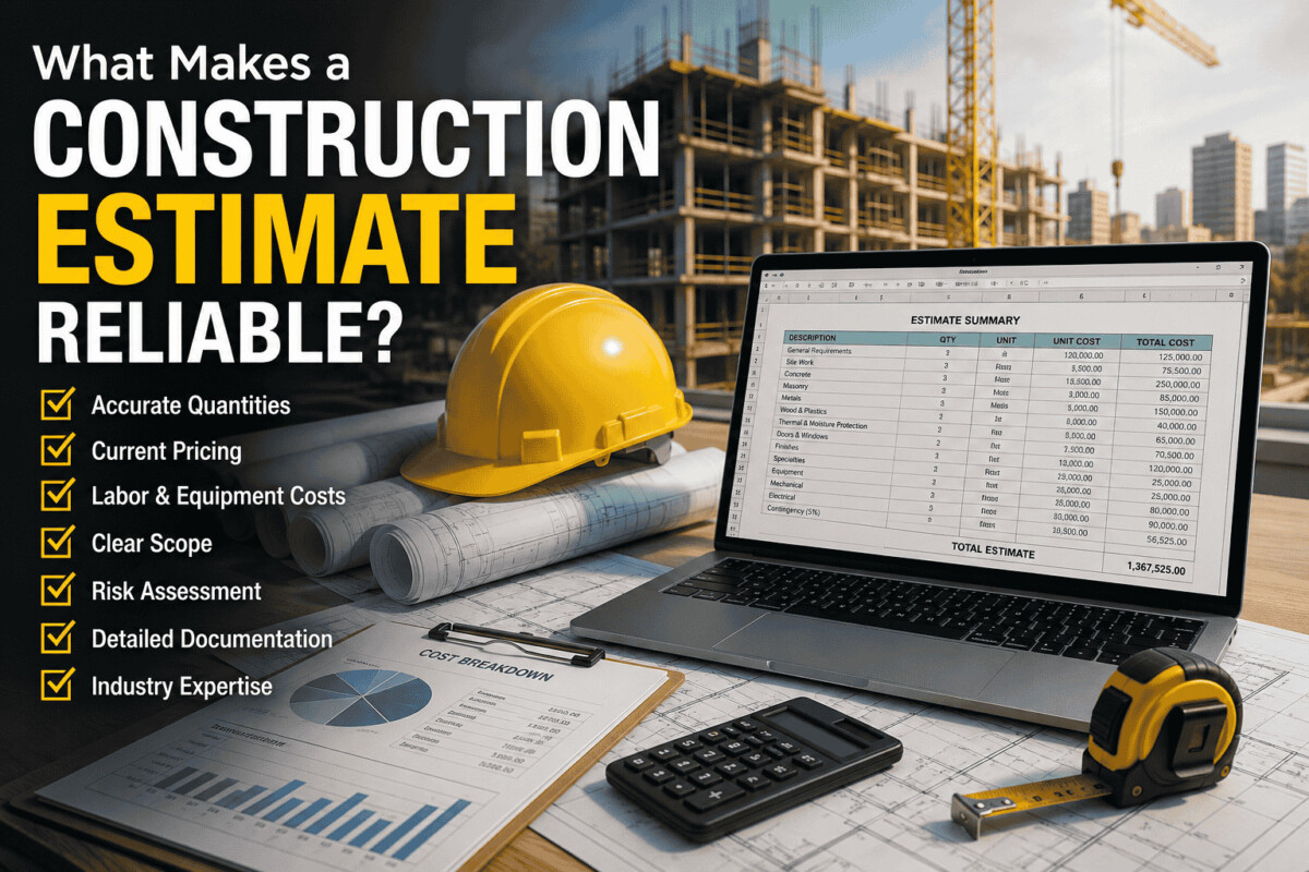 What Makes a Construction Estimate Reliable?
