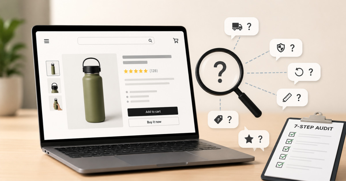 The Product-Page Question Gap: A 7-Step Audit for Shopify Merchants
