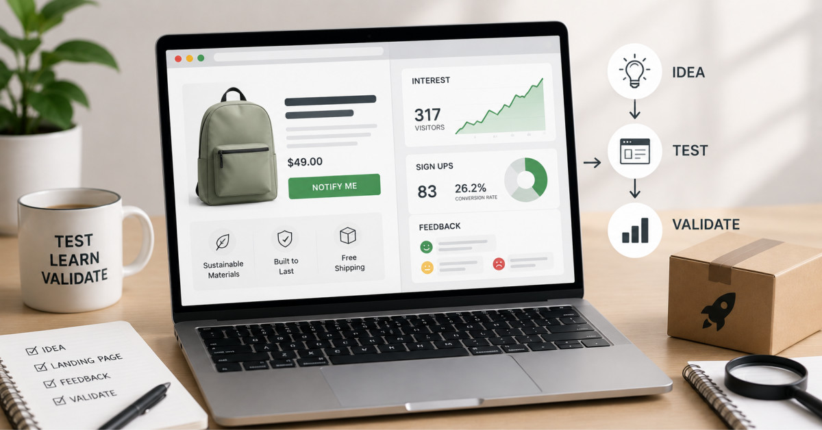 How to Test Landing Pages and Product Concepts Before You Spend on Ads