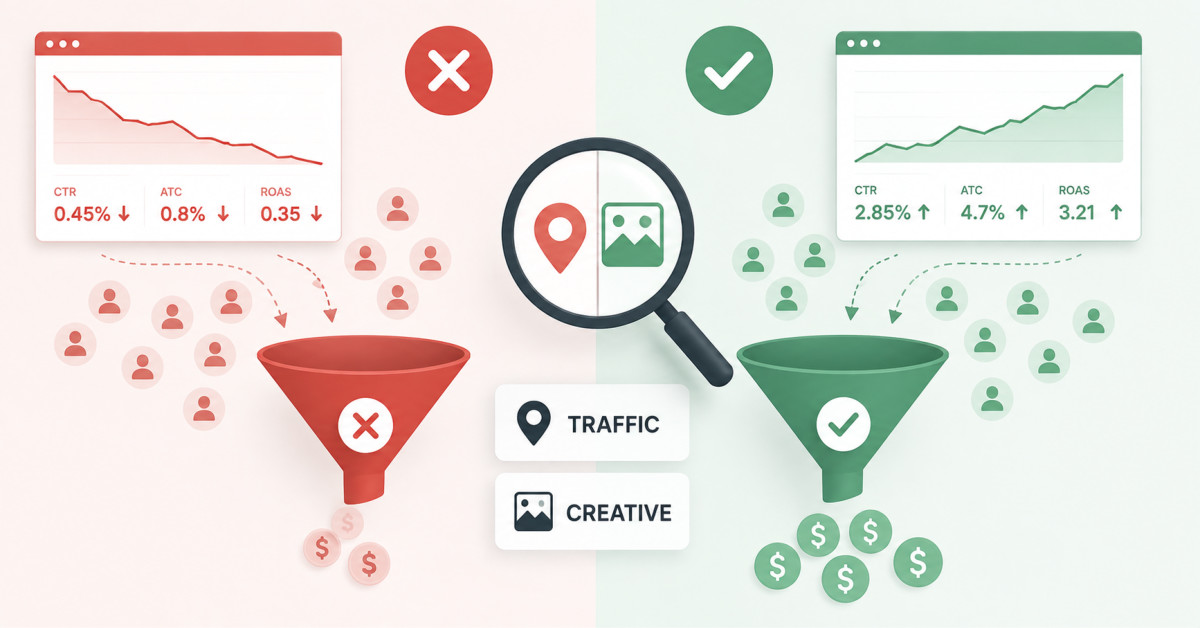 A Practical Framework for Separating Bad Traffic from Bad Creative
