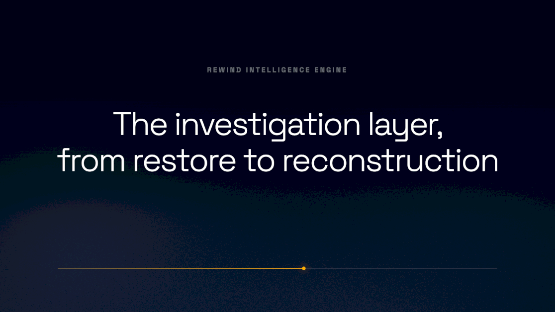 Rewind Intelligence Engine: The Investigation Layer, From Restore To Reconstruction