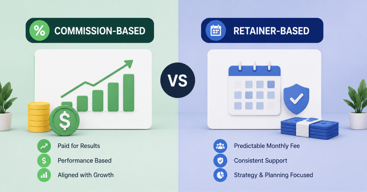 How Do Commission-Based Marketing Agencies Differ From Retainer Marketing Agencies?