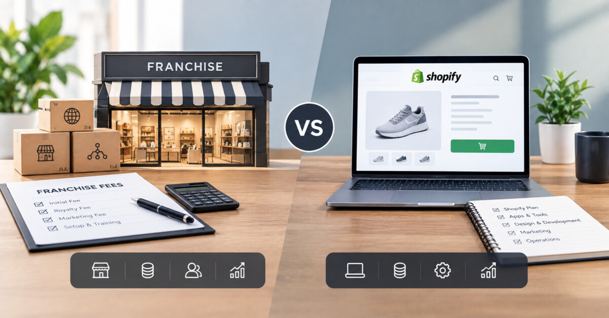Ecommerce Franchise vs. Shopify Store: What It Really Costs In 2026