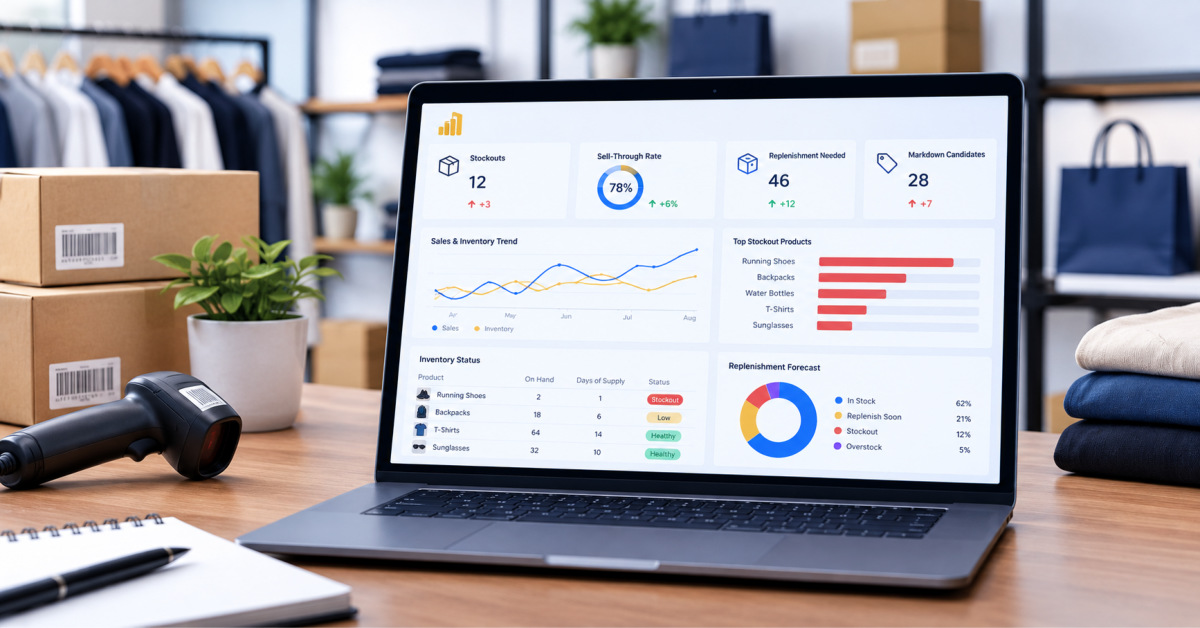 Retail Inventory Analytics with Power BI: Stockouts, Sell-Through, Replenishment and Markdown Decisions