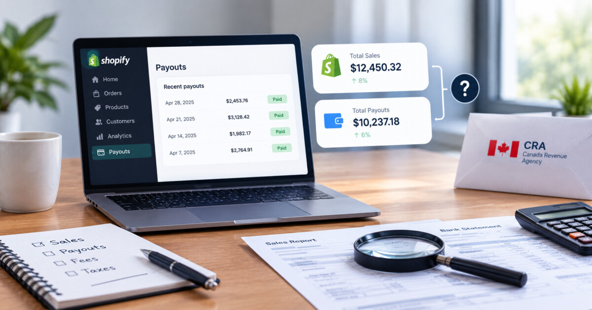 Shopify Payouts Don’t Match Your Sales: What The CRA Sees In That Gap